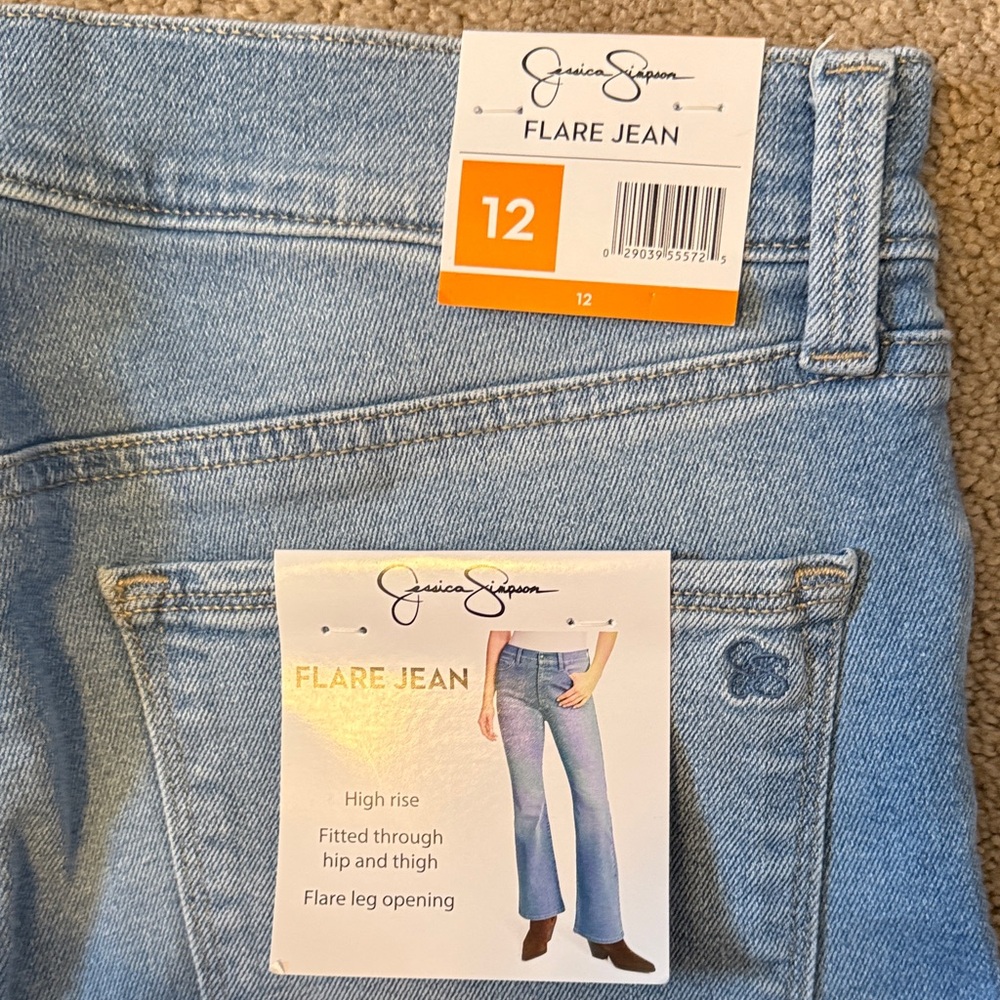 Jessica Simpson Light Blue Flare Jeans - Picture 2 of 4